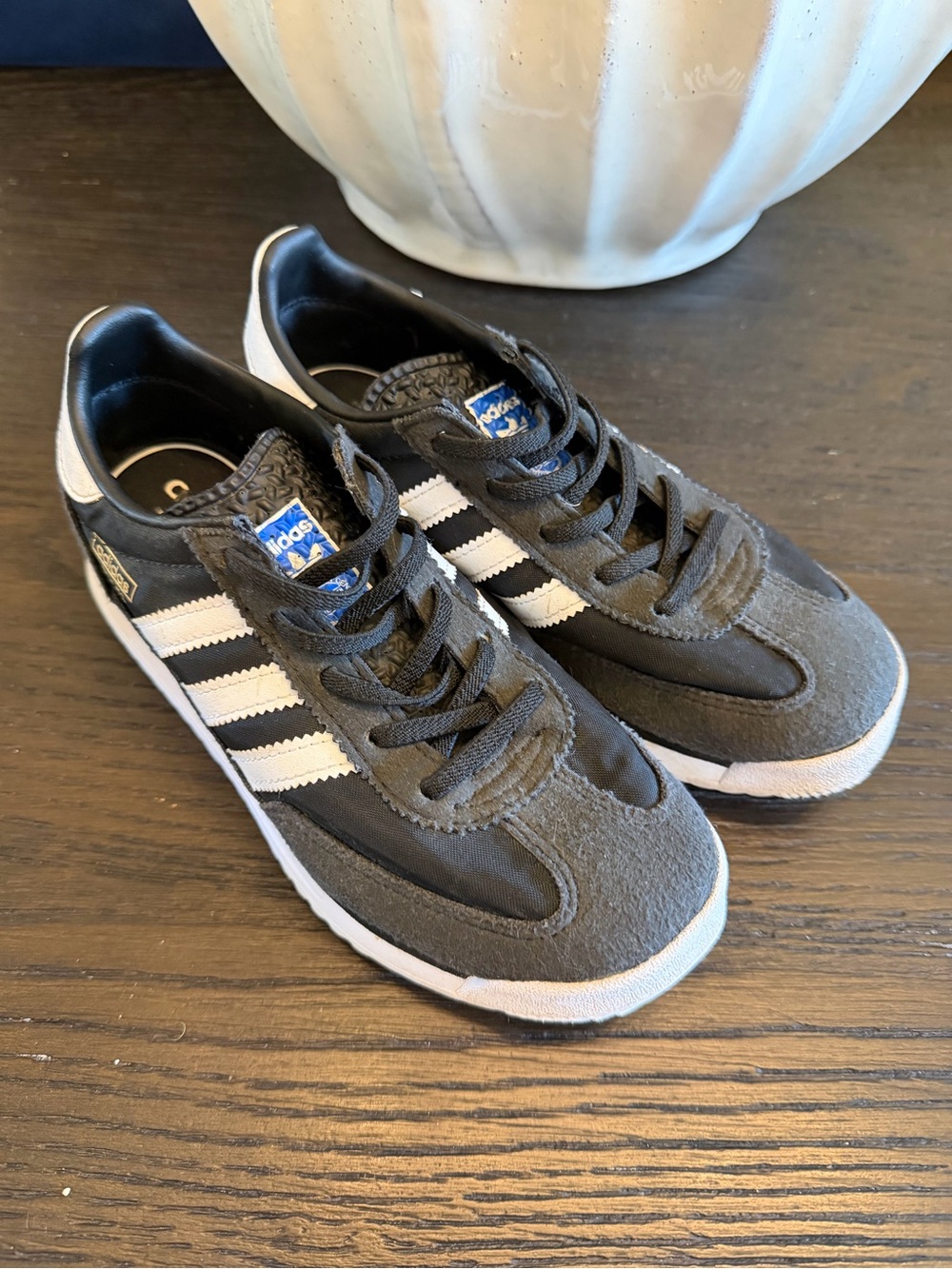 adidas Kids Black and White Classic Sneakers